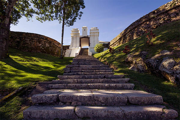 Entrada do forte na ilha de anhatomirim